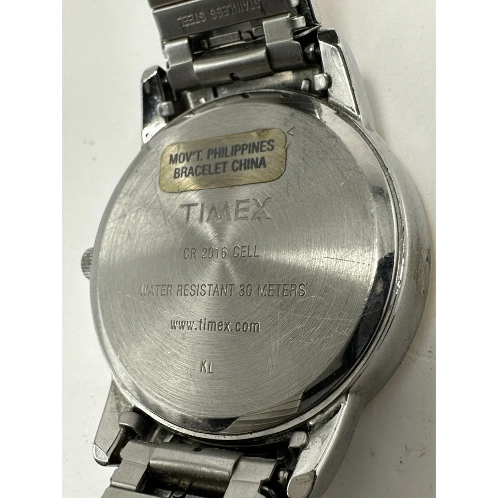 Timex Men Watch New Battery 35MM 6.75